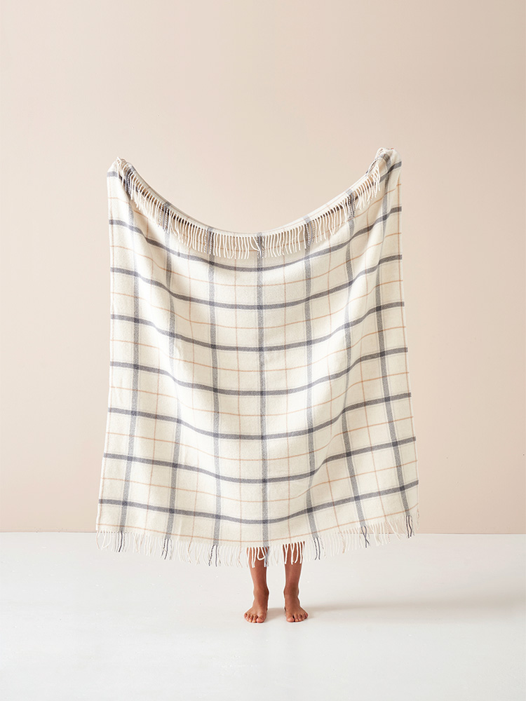 Wool Cream Throw Linen House