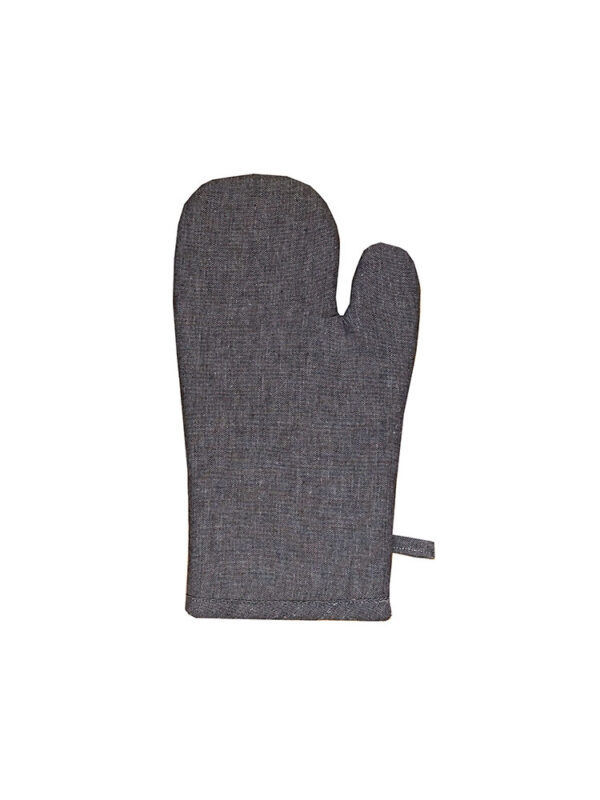 Revana Chambray Black Oven Mitt Linen House