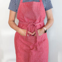 Revana Red Apron – Linen House