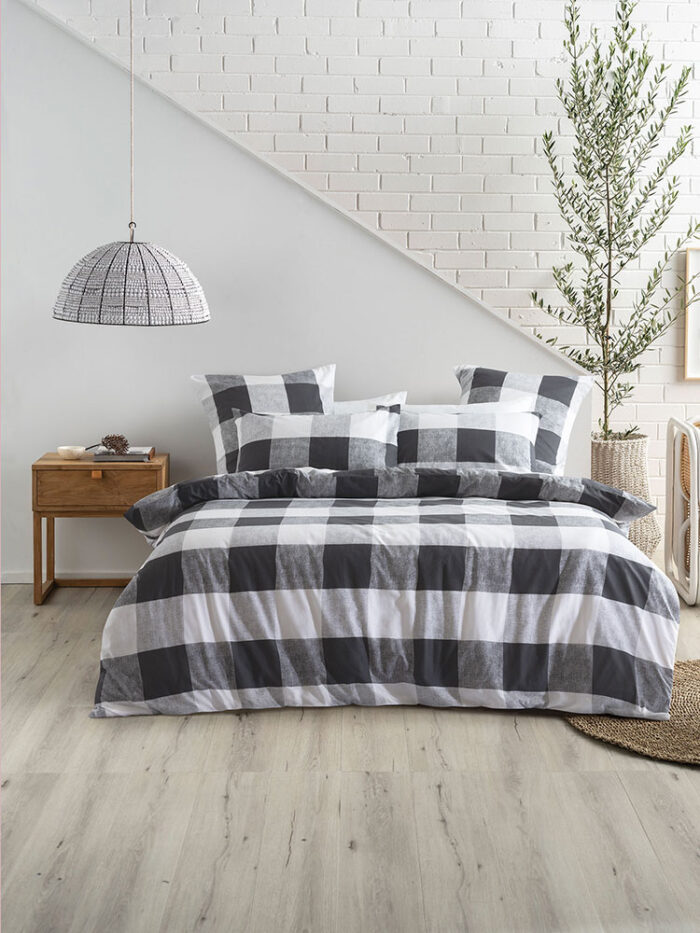 Alec Carbon Duvet Cover Set